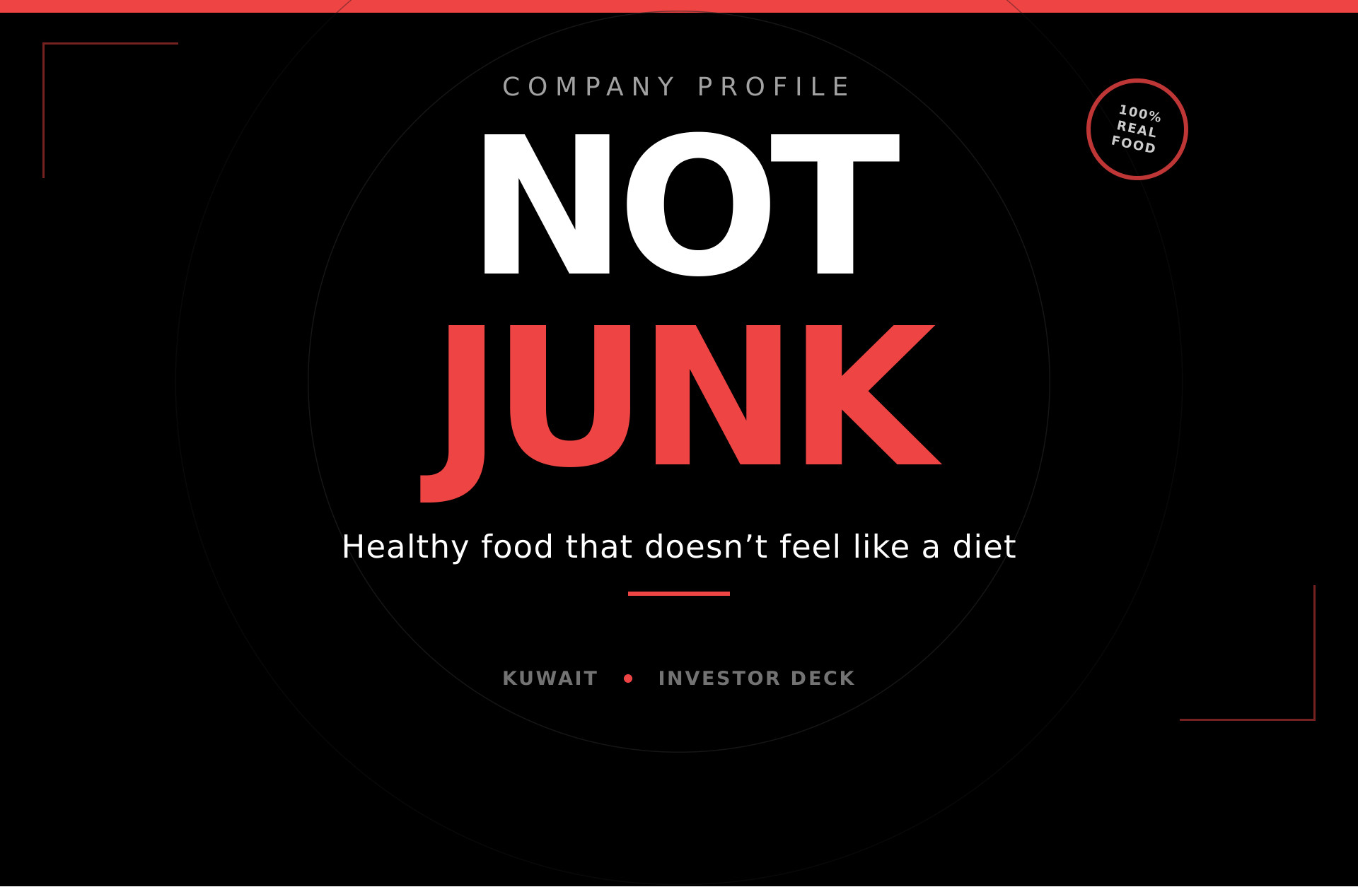 NOT JUNK company profile page 1